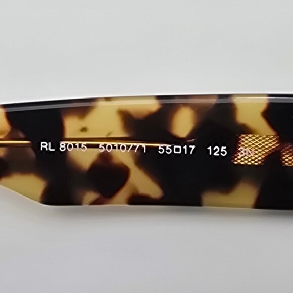 Ralph Lauren RL8015 5010/71 Blonde Havana Frame Blue/Grey Lens Sunglasses w Case main image 10